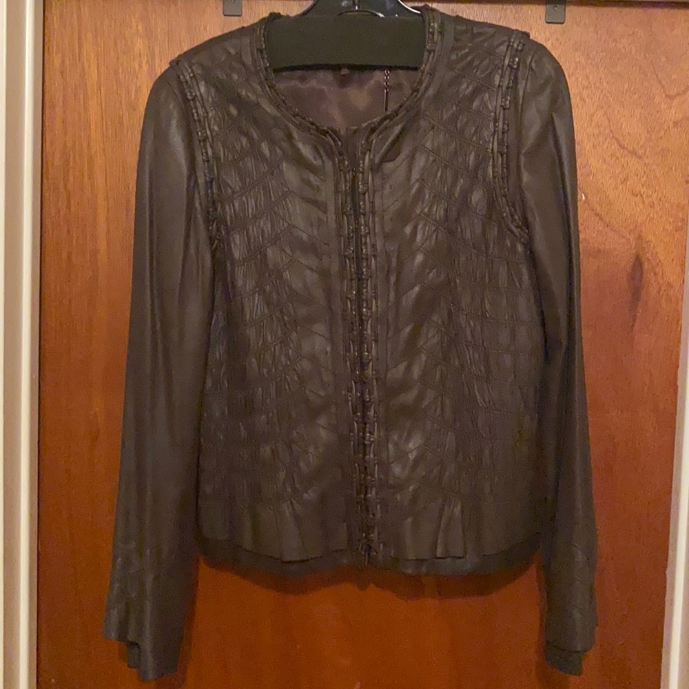 AUTHENTIC ELIE TAHARI 100% GENUINE LEATHER JACKET